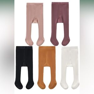 5 Pack of Baby Girl Tights